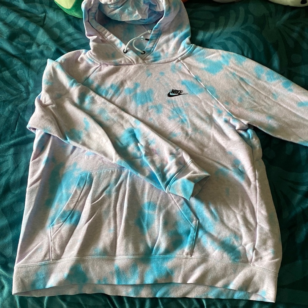 Cotton Candy Tie Dye Nike Sweatshirt
